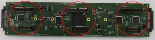 Netboard connectors on the backplane